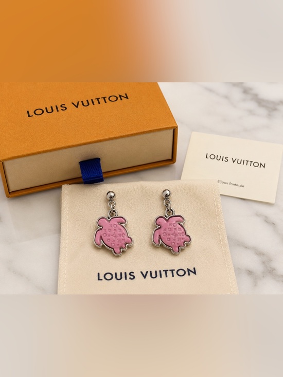 Louis Vuitton Jewelry - Louis Vuitton Pink Turtle Earrings